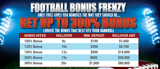 1Vice Football Bonus Frenzy